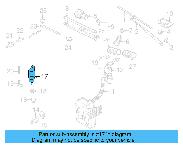 Washer Pump 1K5-955-651 - View 10