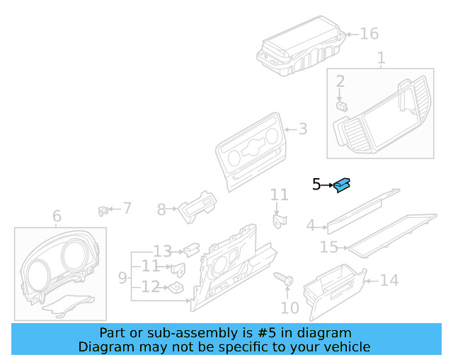 Side Cover Clip 1K0-867-388-A - View 186