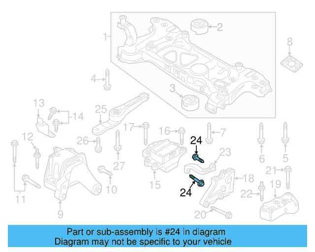 Support Brace Bolt N-101-424-04 - View 9