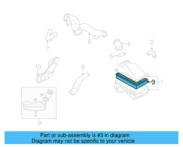 Air Filter 1J0-129-620 - View 12