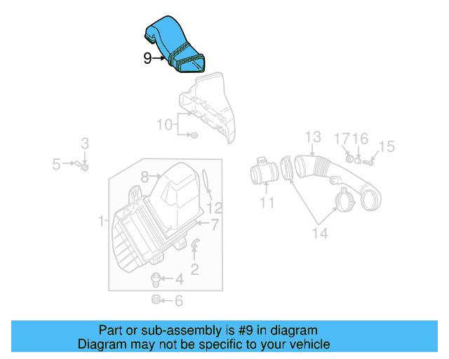 Inlet Duct 3B0-129-617-K - View 3
