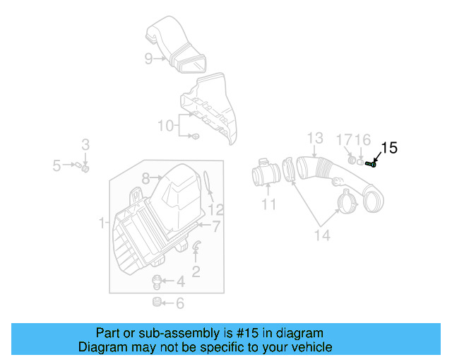 Intake Hose Bolt N-105-821-03 - View 3