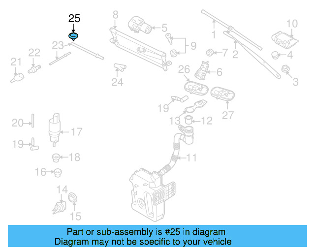 Washer Pump Seal 443-955-465 - View 117