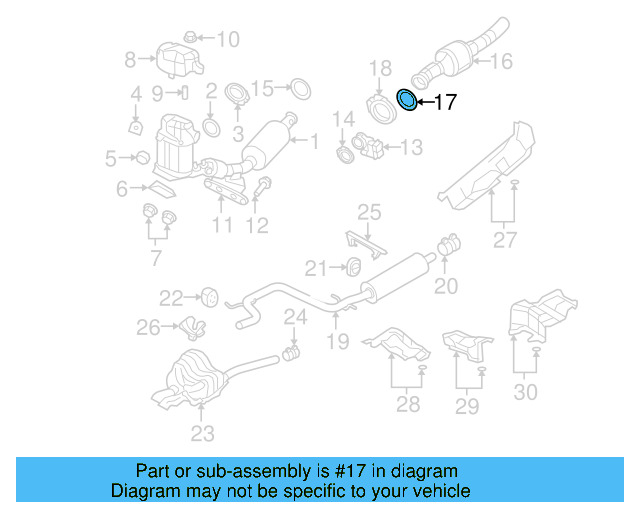 Converter & Pipe Gasket 1K0-253-115-AE - View 6