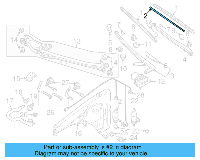 Windshield Wiper Blade Refill Set 1K0-955-429-B - View 3