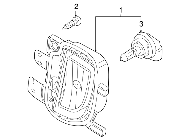 Fog Lamp Assembly 5K0-941-700-E