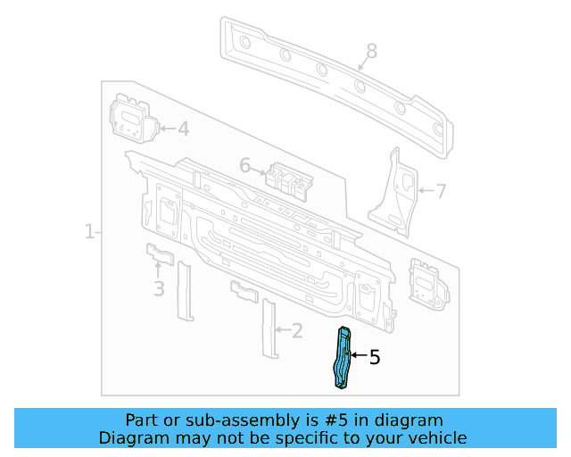 Bumper Bracket 5G6-807-125 - View 4