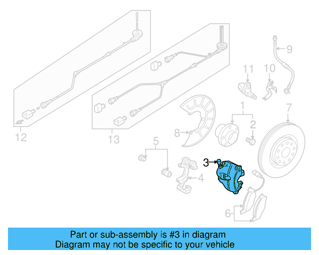Caliper 1K0-615-123-E - View 13