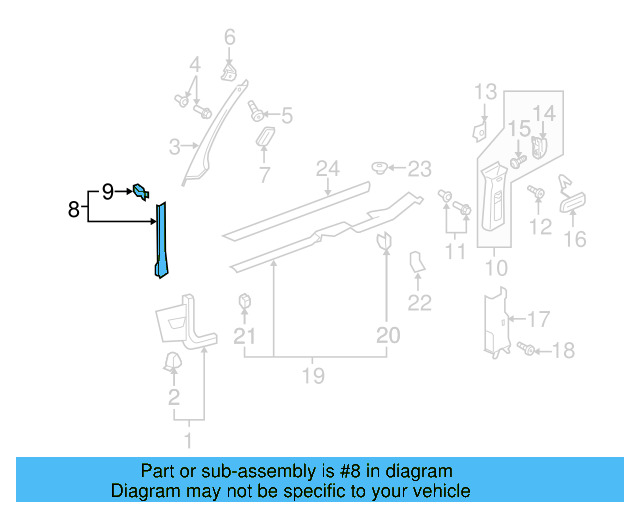 Body A 1K0-868-224-A-82V - View 21