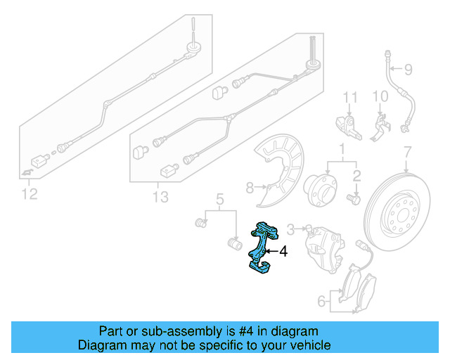Caliper Mount 3C0-615-125-A - View 32