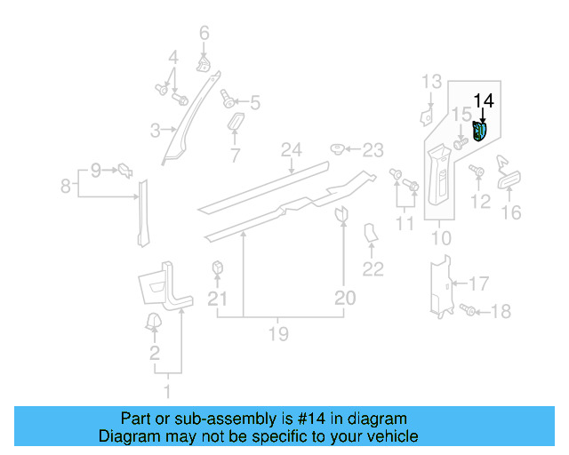 Coat Hook 1K0-857-635-82V - View 6