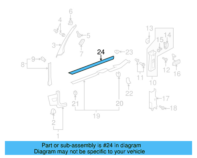 Sill Plate 5K4-853-537-R-AD1