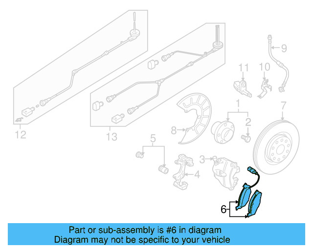 Brake Lining Front 3C0-698-151-K - View 12