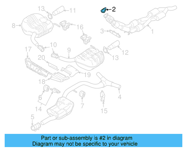 Converter & Pipe Gasket 3C0-253-115 - View 25