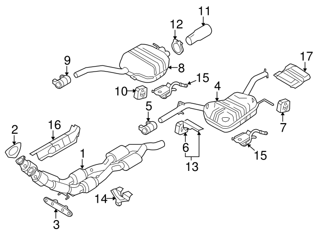 Muffler & Pipe Retainer Ring 8D0-253-147-E - View 31