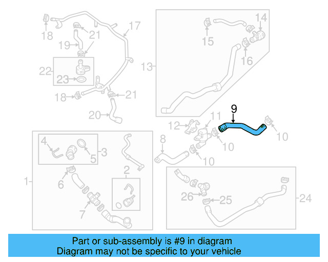 Coolant Hose 5C0-121-096-E - View 9