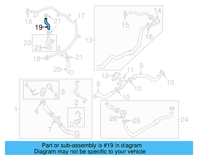 Connector Hose 06K-121-051-P - View 9