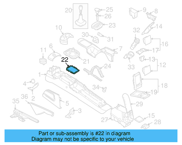Sound Absorber Retainer 1C0-864-260 - View 7