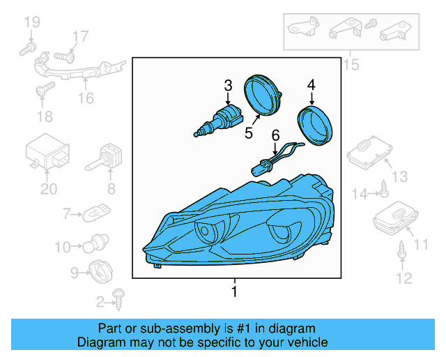 Composite Headlamp 5K0-941-005-C - View 21