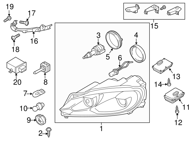 O'head Lamp Bulb N-017-753-10 - View 52