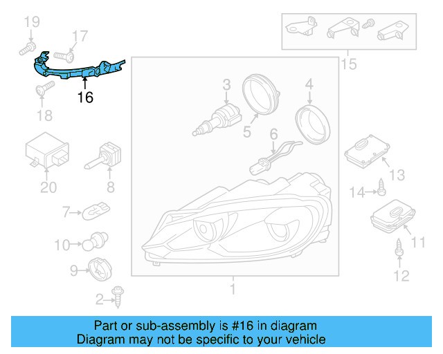 Guide Support 5K0-807-572-J - View 24