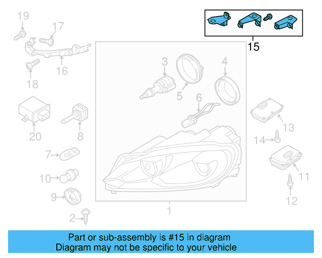 Repair Kit 5K0-998-225 - View 40