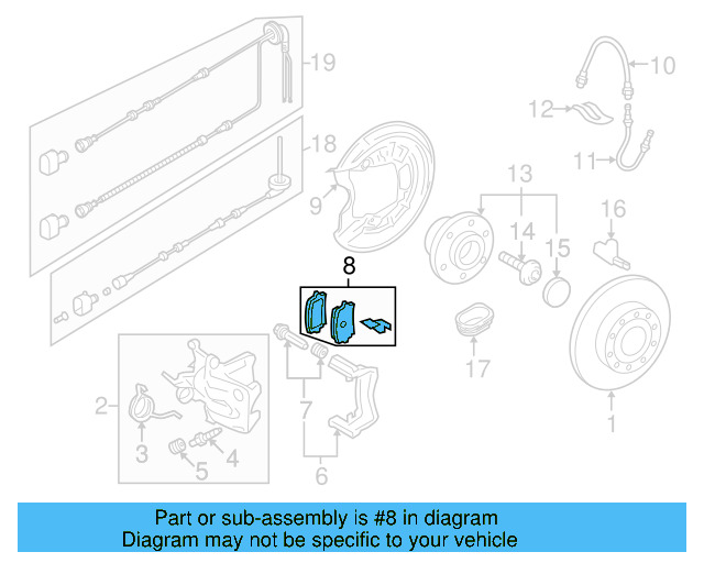 Brake Lining Rear 1K0-698-451-P - View 14