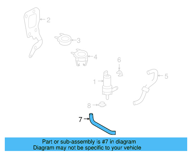 Water Hose 1K0-121-051-N