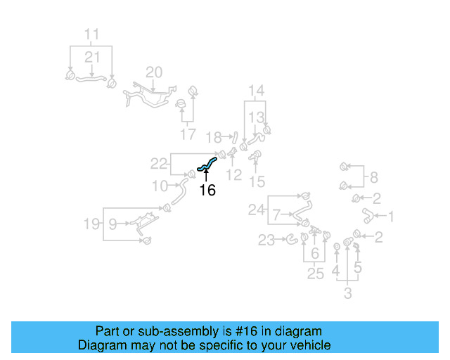 Engine Coolant Hose 1K0-121-447-AT
