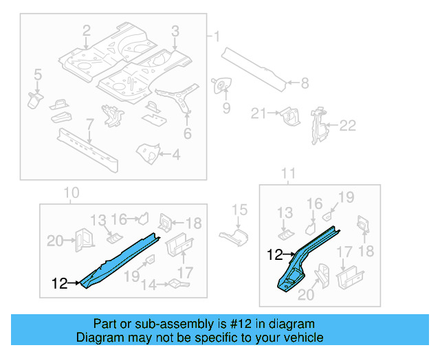 Frame Side Member 1K0-803-505 - View 29