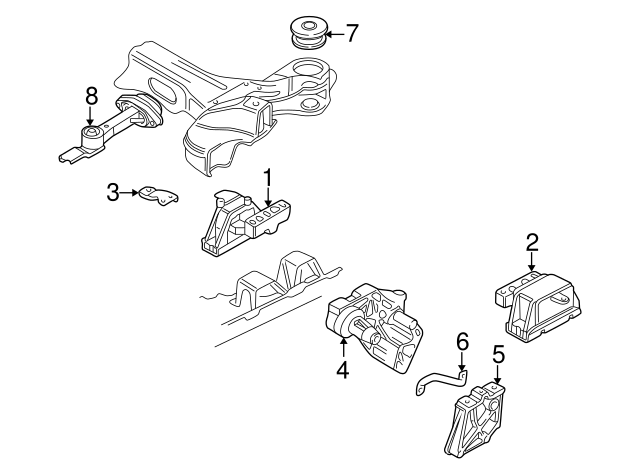Bracket 1J0-199-117-N - View 4