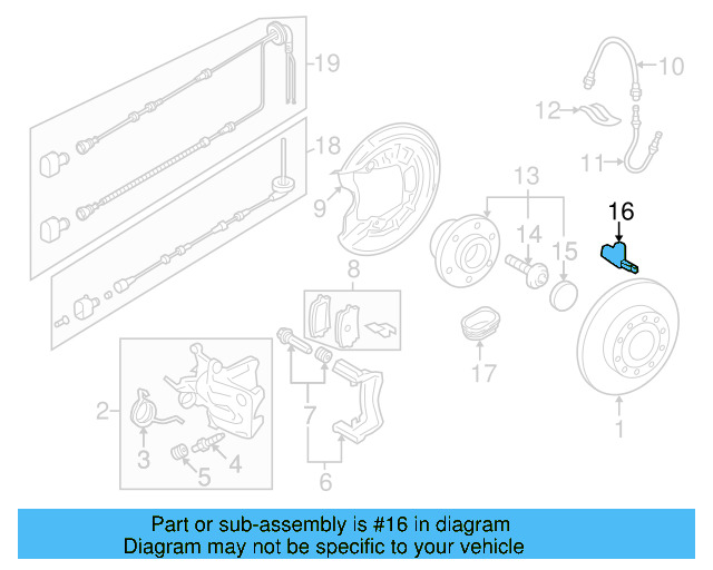 Rear Speed Sensor WHT-003-859 - View 7