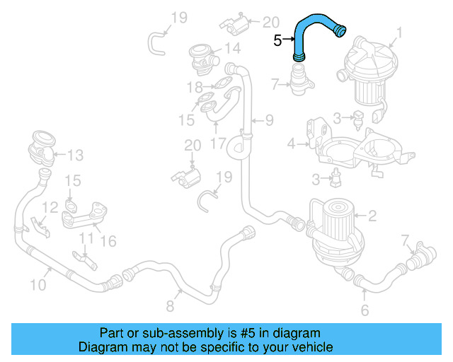 Pressure Hose 3D0-131-128-A - View 3
