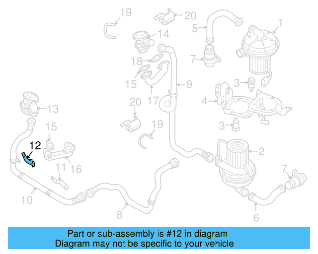 Pressure Pipe Bracket 3D0-131-561