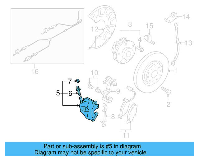 Caliper 1K0-615-123-E - View 10