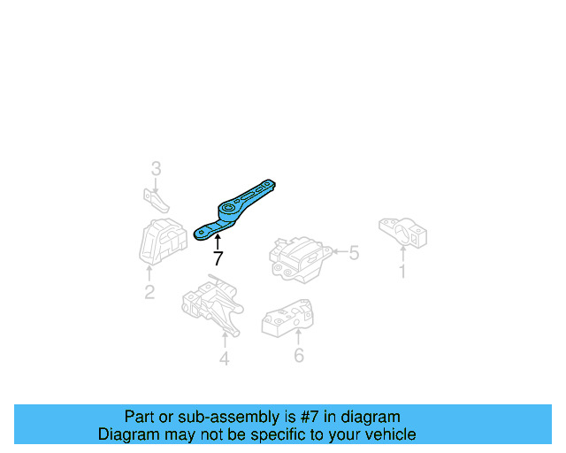 Rear Support 3C0-199-855-M - View 17