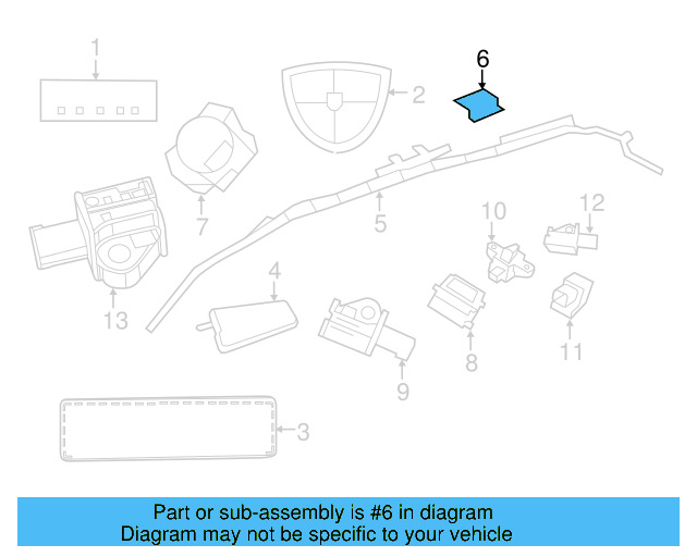 Head Air Bag Bracket 7B0-880-755 - View 2