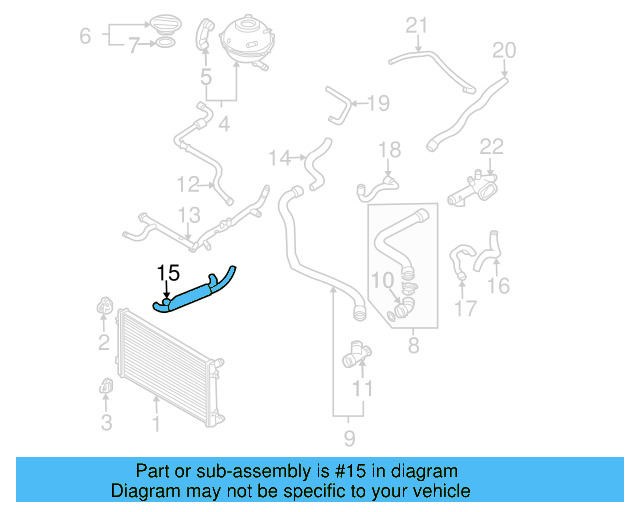 Hose 1C0-121-086-L - View 5