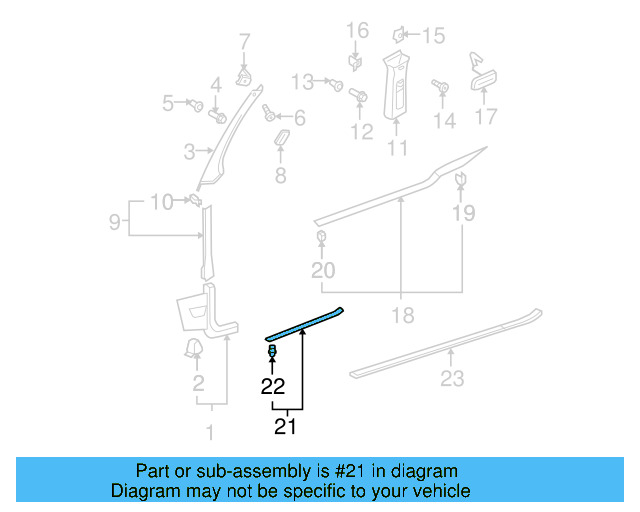 Sill Plate 1K3-853-537-C-9B9