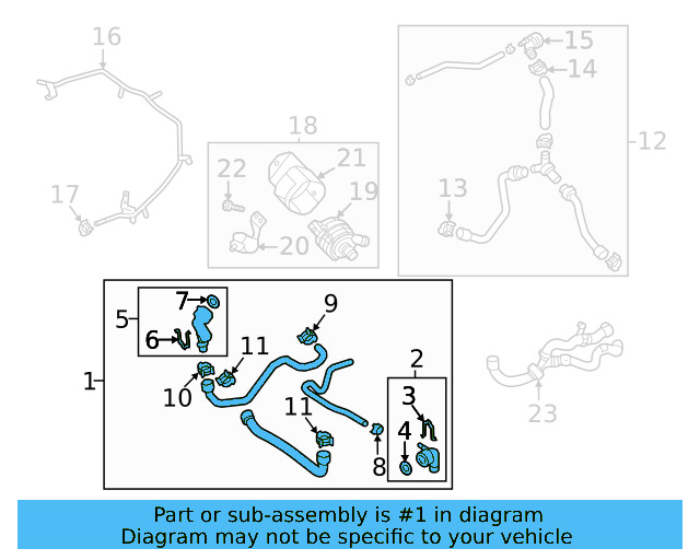 Upper Hose 3QF-122-101-K - View 9
