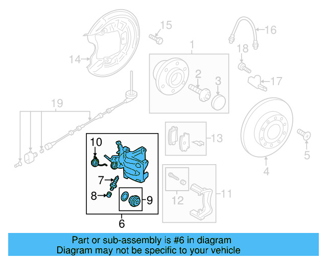 Disc Brake Caliper 5K0-615-424