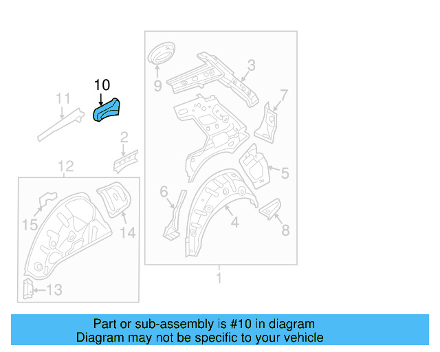 Wheelhouse Brace 5G6-809-129 - View 10