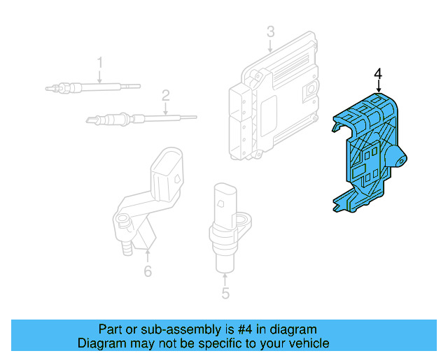 ECM Holder 5Q0-906-507-F - View 37