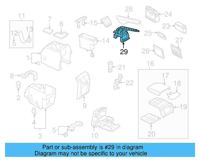 Parking Brake Handle Assembly 1K0-711-303-P-3Q7 - View 33