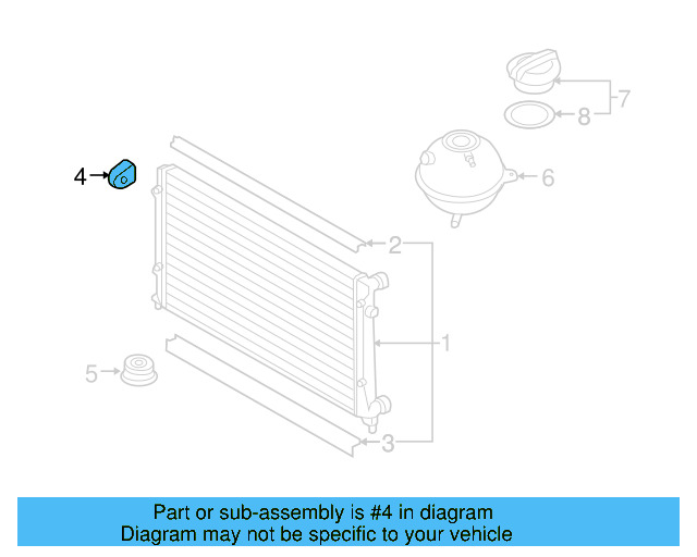Upper Mount 1K0-121-367-P - View 63