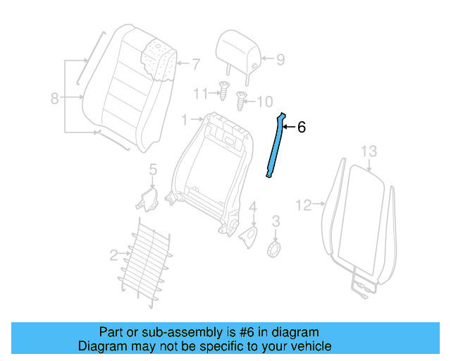 Seat Back Panel 7L6-881-874 - View 4