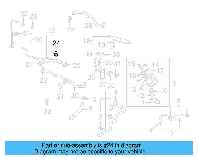 Water Hose Assembly Bracket N-104-226-01 - View 7