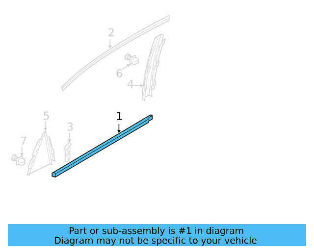 Belt Molding 561-839-475-D - View 3