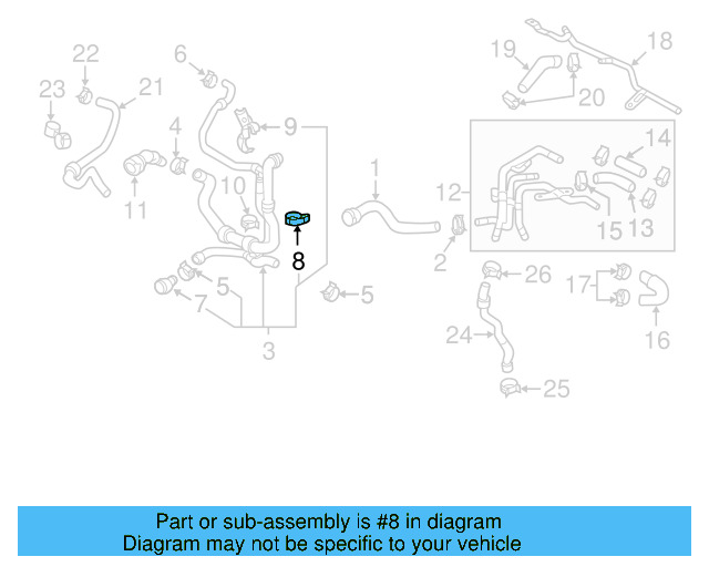 Temp Sensor Bracket 5Q0-121-093-CM - View 24