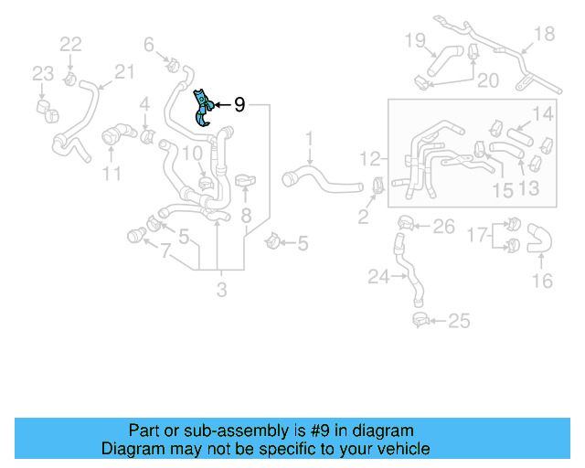 Temp Sensor Bracket 5Q0-121-093-CN - View 10